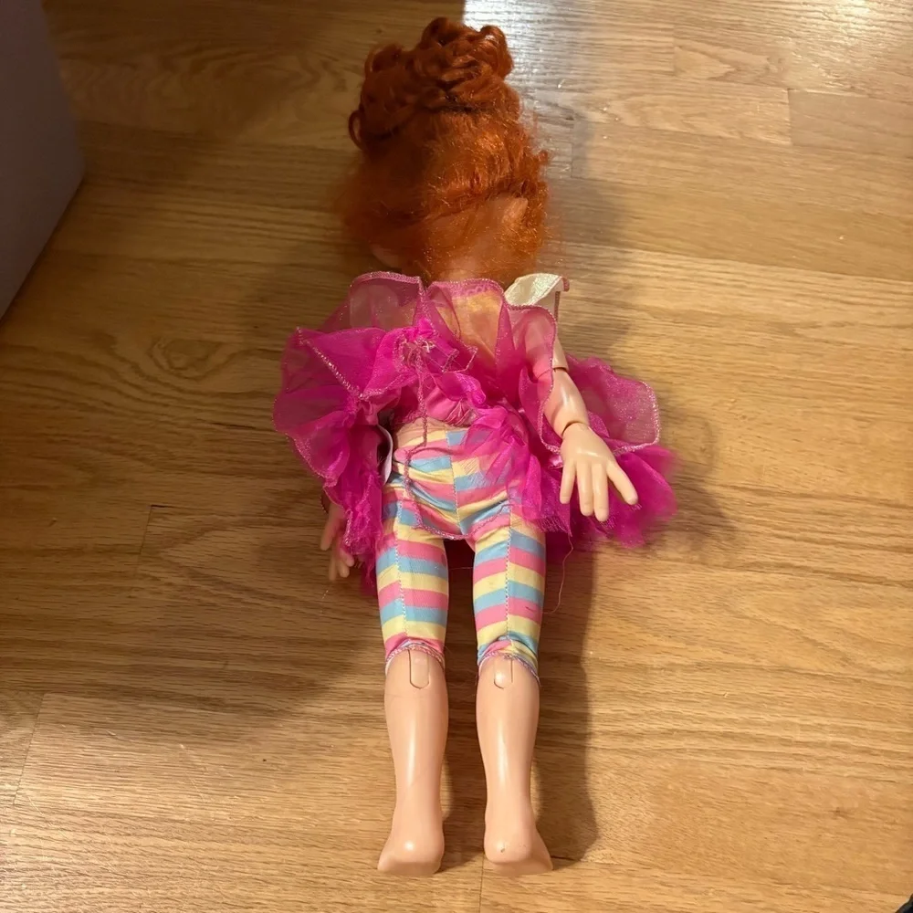Disney Fancy Nancy Doll Vintage Pink Striped Blue Kids Toy